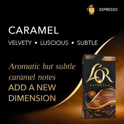 Aromatic but subtle caramel notes.