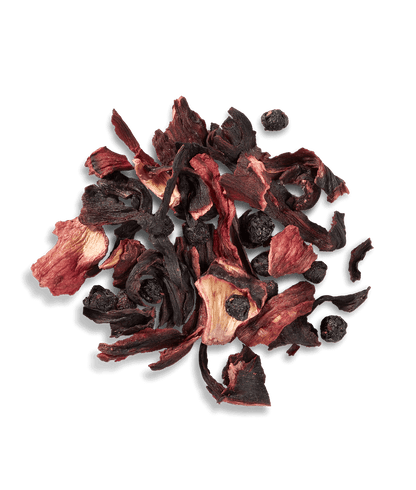 Mighty Leaf Wild berry hibiscus tea - loose leaf tea detail
