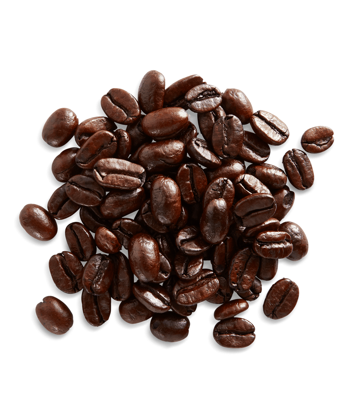 Peet's Decaf House Blend Coffee beans shown up close with detail