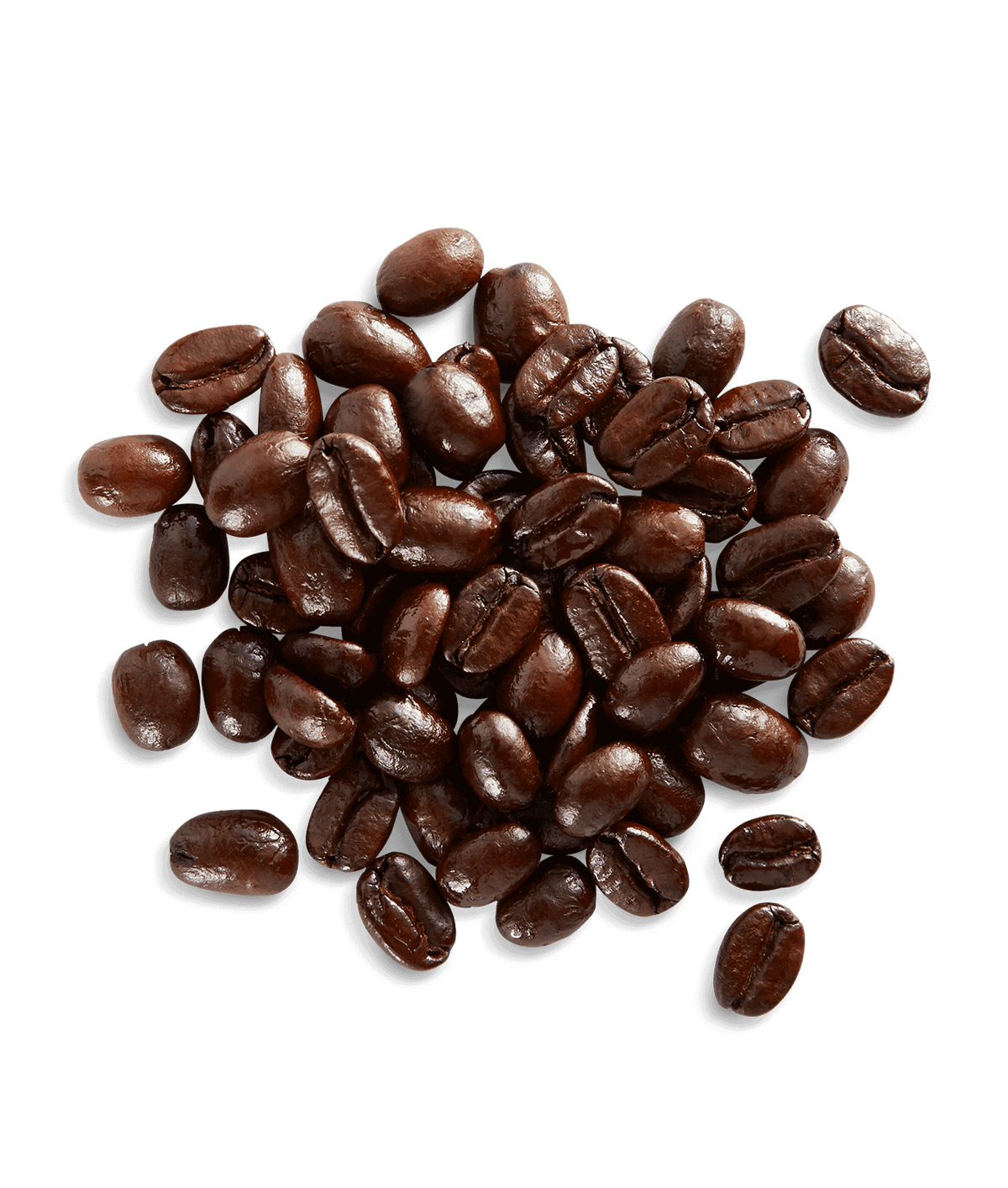 Peet's Organic French Roast Coffee beans shown up close with detail