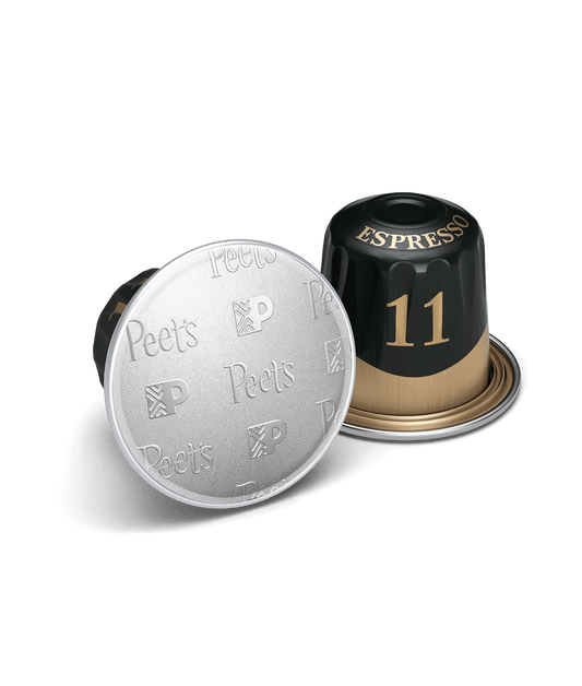 Peet's Coffee Nerissimo Nespresso Capsules shown up close with detail